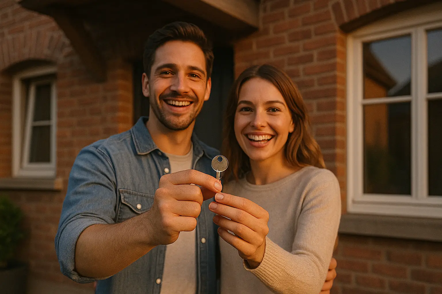 Couple soulagé après avoir trouvé une solution financière pour leur maison