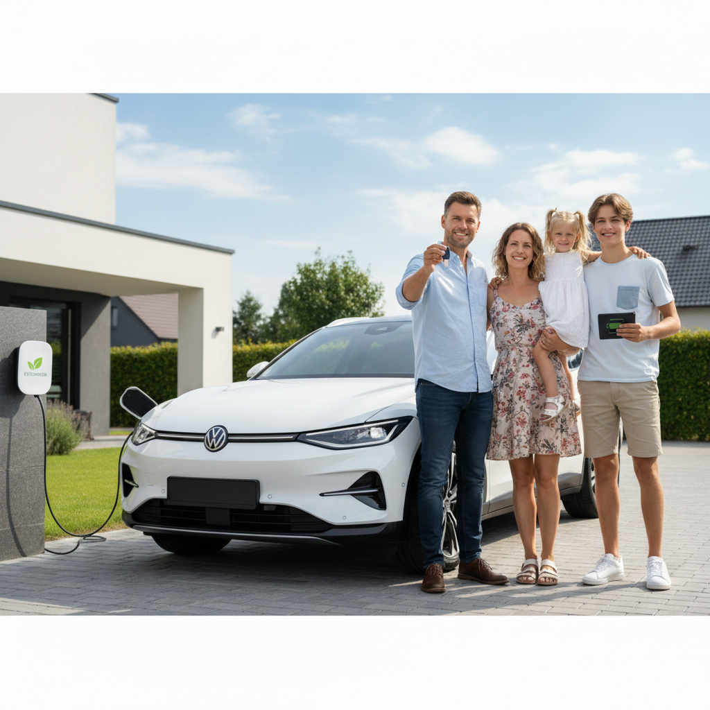 Customer happy with their new hybrid car